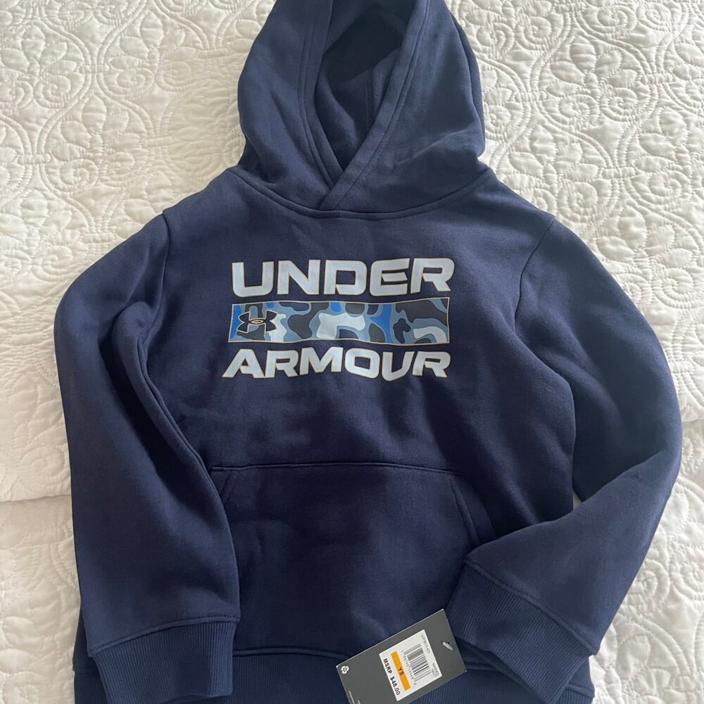 Under Armour boys youth small hoodie pullover sweatshirt nwt
